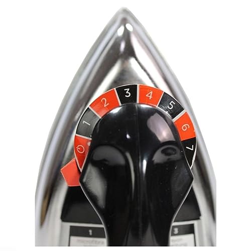 Black Decker Ferro de Passar Roupa a Seco, Metálico Preto, Modelo VFA1110XM6, 220V