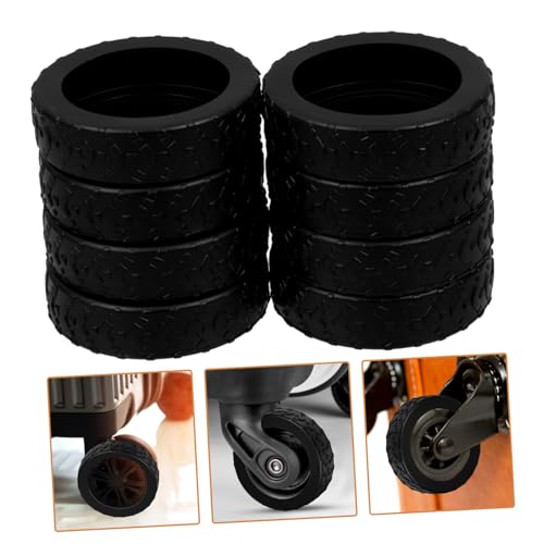 Gadpiparty 8pcs Stylish Silicone Luggage Wheel Protectors for Suitcases Noise-reducing Wear-Resistant Easy to Install Wheel Covers for Smooth Travel and Floor Protection4