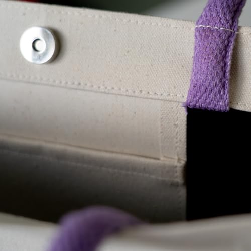 Kanguru Hello Kitty Women’s Cotton Tote Bag with Red Handles – Large Sanrio Shopper Bag with Inner Pocket, Cute Kawaii Gift for Travel, Work & Shopping