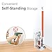 Cordless Vacuum Cleaner, 2.9lb Lightweight Stick Vacuum, Rechargeable Battery Powered Pet Hair Vacuum, Portable 2 in 1 Handheld Vacuum Cleaner for Hard Floor Stairs Car, W5 S (White)