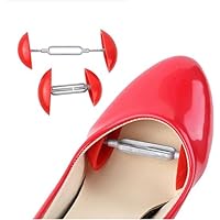 2PCS Shoe Stretchers for Women - Adjustable Shoe Width Expander for Wide Feet - Portable Mini Shoe Trees for Better Fit - Travel Shoe Shaper (Red)