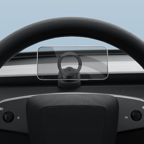Spigen Tesla Handyhalterung Auto für MagSafe Autohalterung, Tesla Zubehör | Tesla Model Y Juniper 2025~ Model 3 Highland 2024~ (Nur Standard & Premium, NICHT Performance) für iPhon