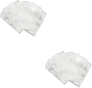 Ciieeo 2sets Heavy Duty Transparent Vacuum Sealer Bags for Food Storage Dry Fruits Snacks and Candy Compatible with Commercial Vacuum Machines for Freezer and Refrigeration 200pcs*2
