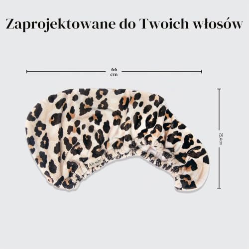 Kitsch Ręcznik do włosów z mikrofibry, szybkoschnące, kręcone włosy dla kobiet, mokre włosy, ręcznik z mikrofibry do wło