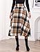 IDEALSANXUN Winter Dresses for Women 2025 Chocolate Brown Fall Clothes Casual Wool Plaid Tartan Tweed Sweater Flannel Corduroy Long Maxi Dress Skirt, Plaid BN, XS