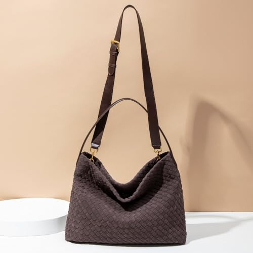 Bolso tote tejido para mujer minimalista elegante miniatura 5