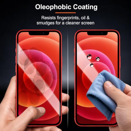 Image of Tempered glass for iPhone 12 Mini | Screen Protector Full HD Quality Tempered Glass Anti-Scratch Edge to Edge Coverage For Easy Installation (iPhone 12 Mini)