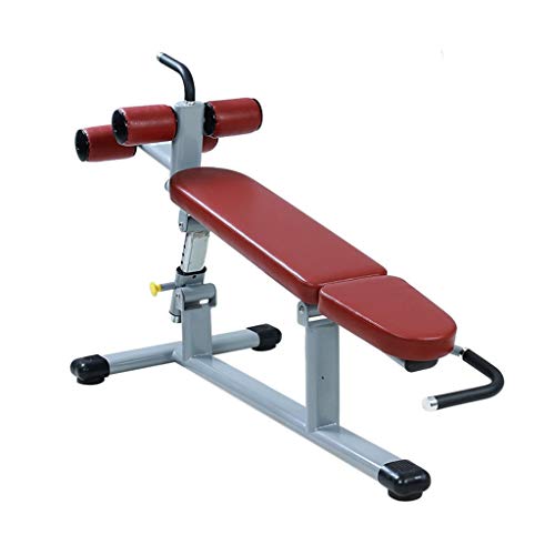 SXY888 Hantelbank Multifunktions-Fitnessstuhl Kraftgeräte untere schräge Bauchbrett Sitzbrett (Color : RED)