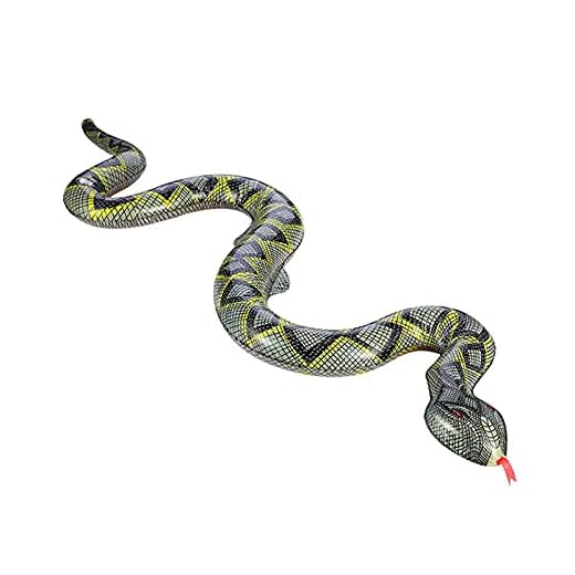 Juegos De 4 Meses Inflables Serpientes Falsas Serpientes Animales Piscina Flotan Serpientes Para Jardín Piscina Maxi Flores Divertidas Jeringa De Agua Artículo Broma Payaso Carnaval (A, Talla Única)