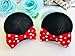 Red Polka Dot Bow Clips for Baby Girls Toddlers Hair Clips Costume Accessory: M3 (MC Clip-L)