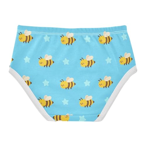 Cute Bee Star Blue Toddler Girls's Underwear 2T 23022322