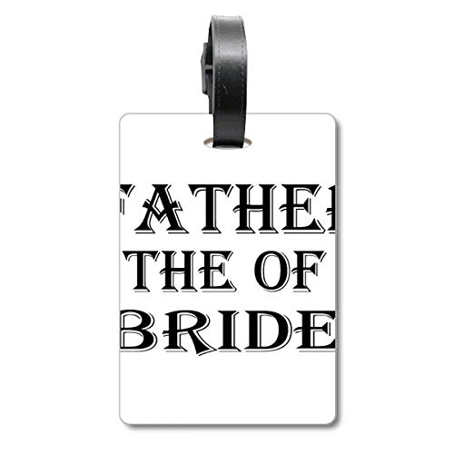 Étiquette de valise Bride Father's Festival pour identification de voyage