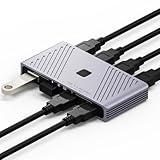 Comprend 2 câbles de connexion USB 3.0 : commencez immédiatement. Le paquet comprend deux câbles USB 3.0 A-to-A nécessaires pour connecter le boîtier de commutation à vos deux ordinateurs, offrant une solution de partage complète