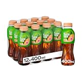 Fuze Tea, Bevanda Rinfrescante Analcolica di Té al Gusto Pesca e Rosa, con Zuccheri ed Edulcorante - 12 Bottiglie da 400 ml