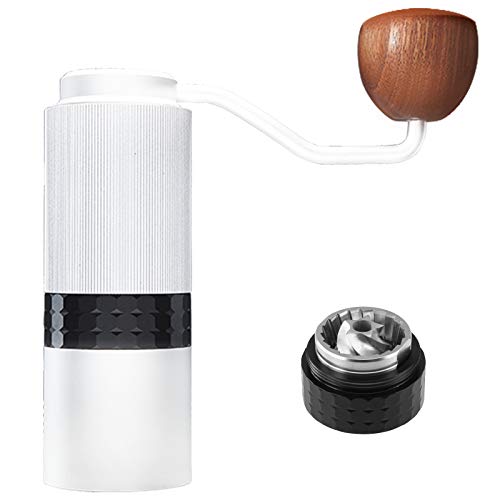 Easyworkz Slim Manual Coffee Grinder Burr Coffee Bean Grinder with Adjustable Conical Stainless Steel Burr Portable Mill Faster Grinding for Espresso French Press Pour Over Turkish Brew