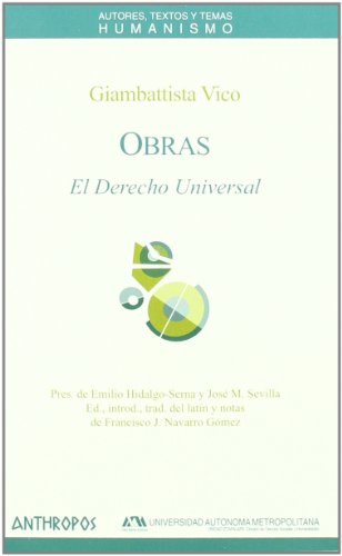 Obras. El Derecho Universal