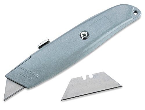 Katzco Retractable Utility Knife - Box Cutter – 2 Notch Replacement Utility Blades
