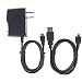 1A AC/DC Power Charger Adapter + USB Cord for Nikon Coolpix P900 s AW130 s Camera, LED Light