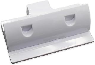 Soporte de cable solar fotovoltaico, color blanco, impermeable, glándula de entrada de cable solar, conector de cable de plástico para caravana caravana barco, 2 x abrazaderas laterales