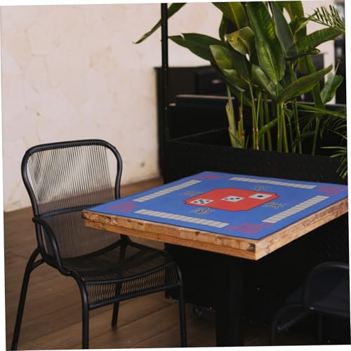 Tapis de Mahjong imprimé classique en polyester doux avec revêtement antidérapant