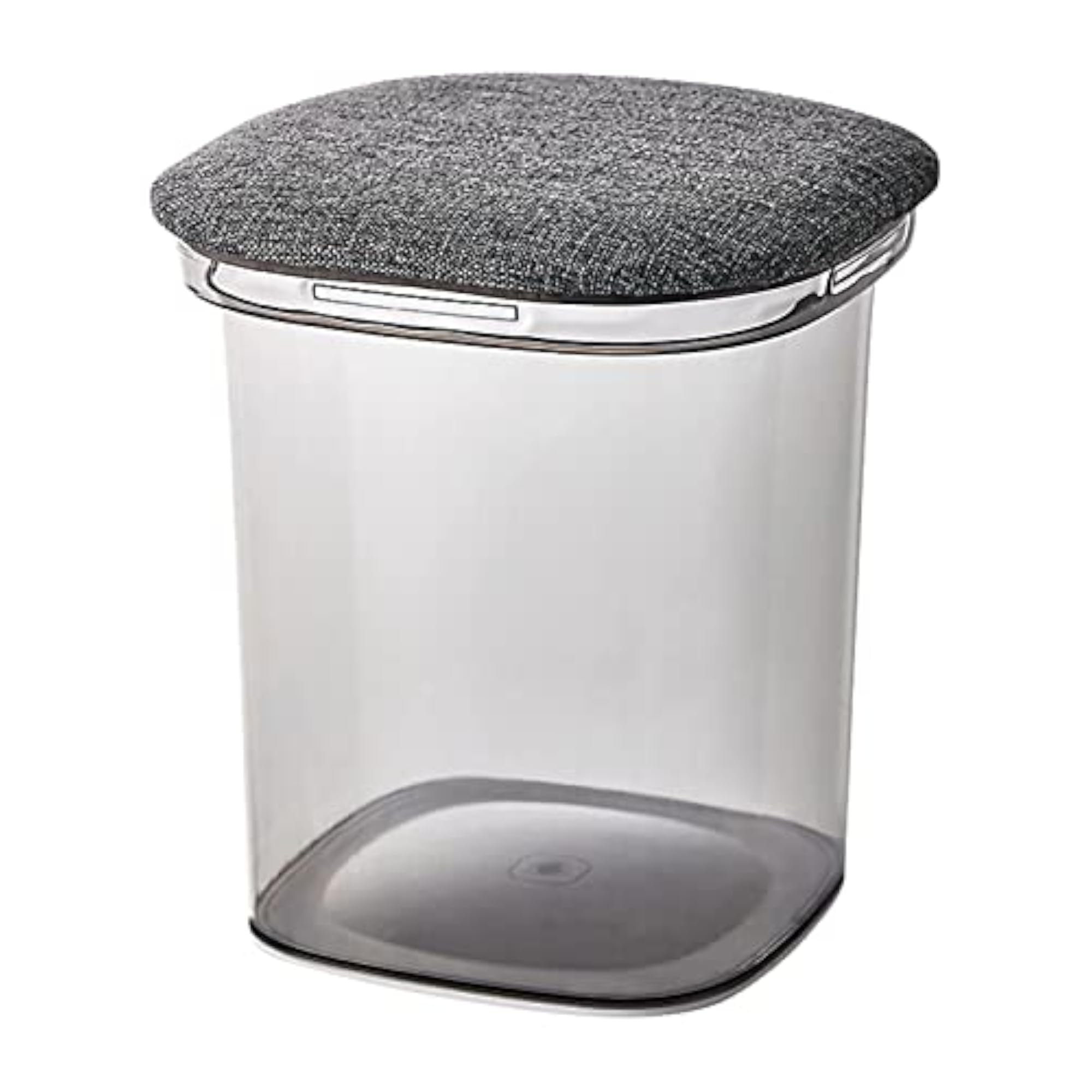Portable Clear Padded Shoe Storage Ottoman Stool