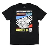 Seven Times Six Mario Kart Men's Bullet Bill Speed Trial Adult Short Sleeve T-Shirt (XXL)