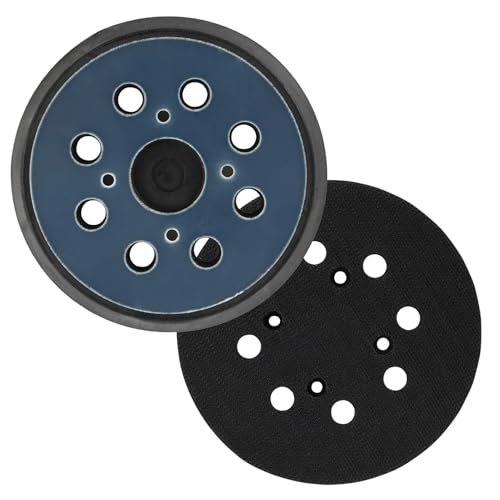 2 Stück Klett-Schleifteller 125 mm schleifteller 125 klett für Exzenterschleifer 8-Loch kompatibel mit Pufferpad und Schleifscheiben