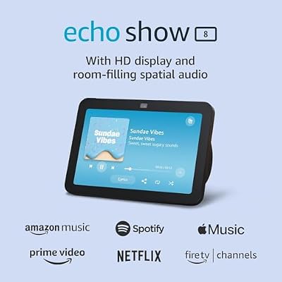 Amazon Echo Show 8 with Ring Battery Doorbell (newest model), Designed for Alexa+