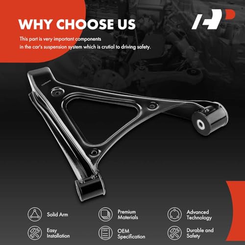 A-Premium Rear Right Forward Lower Control Arm, with Bushing, Compatible with Audi Q7 2007-2015, Porsche Cayenne 2003-2010, Volkswagen Touareg 2004-2010 by A-Premium - Image 3