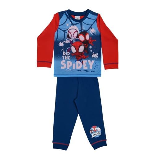 Image of Spidey and His Amazing Friends Boys Pyjamas Kids Nightwear - Ages 5-6 Blue