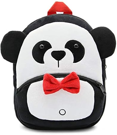 Blue Tree Cute Kids Backpack Toddler Bag Plush Animal Cartoon Mini Travel Bag for Baby Girl Boy 1-6 Years (Panda)
