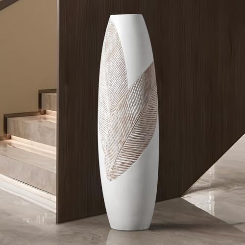 Image showcasing Amazon.com: Leewadee Decorative Tall Floor Vase for Living Room Decor ...