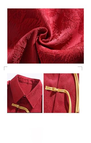 Chemise style chinois rétro homme légère pour éviter la chaleur