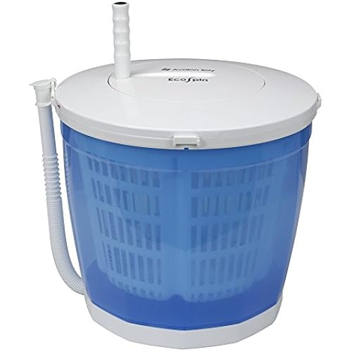 EcoSpin, Portable Hand Cranked Manual Clothes Non-Electric Washing Machine and Spin Dryer, Counter Top Washer/Dryer for Camping, Apartments, RV's, or Delicates