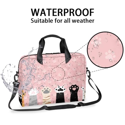 Bolso para laptop de 16 pulgadas con diseño de gatos miniatura 2