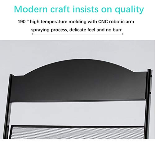 GENMO Stehender Zeitschriftenständer Informationsständer Lagerregal Zeitungsständer Display Rack Manuelles Buchregal Einzelseite Einfaches Eisen (Schwarz)