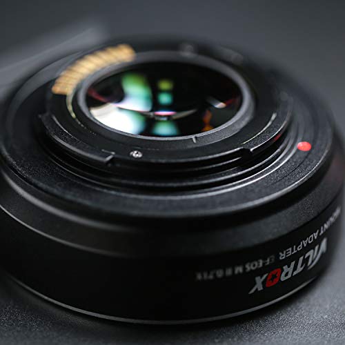 Image of VILTROX EF-EOS M2 Lens Mount Adapter 0.71x Speed Booster Lenses Ring Adapter for Canon EF Lens to EOS EF-M Mirrorless Cameras AF Auto Focus Reducer Adapter
