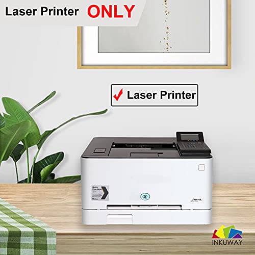 Inkuway 20 Sheetswhite Sticker Paper For Laser Printer 8.5 X 11 - Glossy Waterproof Printable Vinyl Full Sheet Label For Cricut, Diy, Decal Inkuway #TOP2