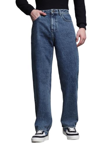 Image of Jack & Jones Men's Loose Fit Jeans | High Rise | Jeans for Men