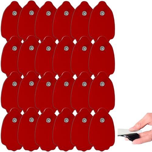 FOXPEED TENS Unit Replacements Pads Snap Reusable Self-Adhesive Electrodes Pads for 30-50 Times of Per Electrodes Pads
