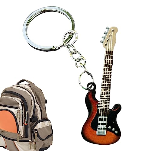Facynde Bassgitarre Schlüsselanhänger - Musik-Schlüsselanhänger aus Edelstahl, Rucksack-Dekoration,Musik Schlüsselanhänger Gitarre Ornament Instrument Schlüsselanhänger für Gitarristen Jungen Facynde Bassgitarre Schlüsselanhänger - Musik-Schlüsselanhänger aus Edelstahl, Rucksack-Dekoration,Musik Schlüsselanhänger Gitarre Ornament Instrument Schlüsselanhänger für Gitarristen Jungen