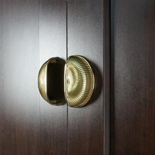 Tirador de puerta de armario de cocina de latón y pomos de cajón 64mm 4