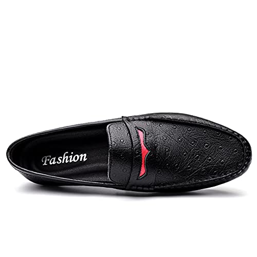 Men's Loafers Shoes Simple Driving Loafers Penny Loafers Leather Anti-Slip Flat Heel Lightweight Casual Slip On3