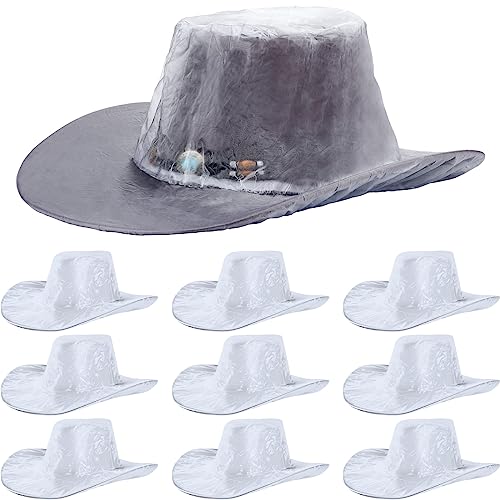 Image of Funtery Cowboy Hat Cover Rain Dust Plastic waterproof Hat Protectors for Storage Keep from Rain Snow