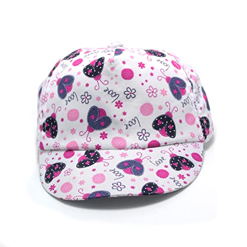 Boné Infantil Criança Kids De 0 A 3 Anos Diversos Modelos A1 (Rosa-Borboleta)