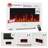 KAMINIO® Marlon PRO 24 Elektrokamin mit Heizung [Stand, Einbau & Wand]