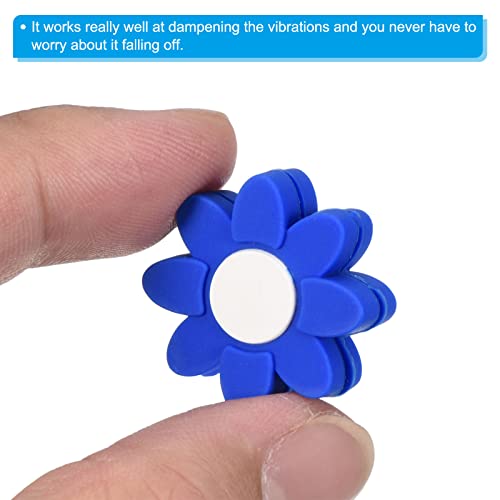 Patikil Tennis Racket Vibration Dampener, 10 Pack Soft Silicone Racquet Shock Absorber String Damping, Blue #TOP3