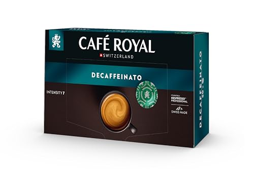 Café Royal Professional Pads, Espresso Decaffeinato, 50 Nespresso kompatible Pads für Office und Gastronomie, Rainforest Alliance zertifiziert, 100% Arabica Kaffee