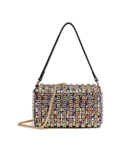 Image of Sweetovo Rhinestone Clutch Purse, Sparkly Evening Bag with Chain for Women