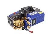 AR Blue Clean Pro, AR630TSS-Hot Pressure Washer, 1900PSI, 2.1GPM, 20AMP. Detergent Suction System, Induction Motor, Pressure Gauge & Unloader, 82℃/180℉ Max Temp, Total Stop System, 25' Braided Hose.